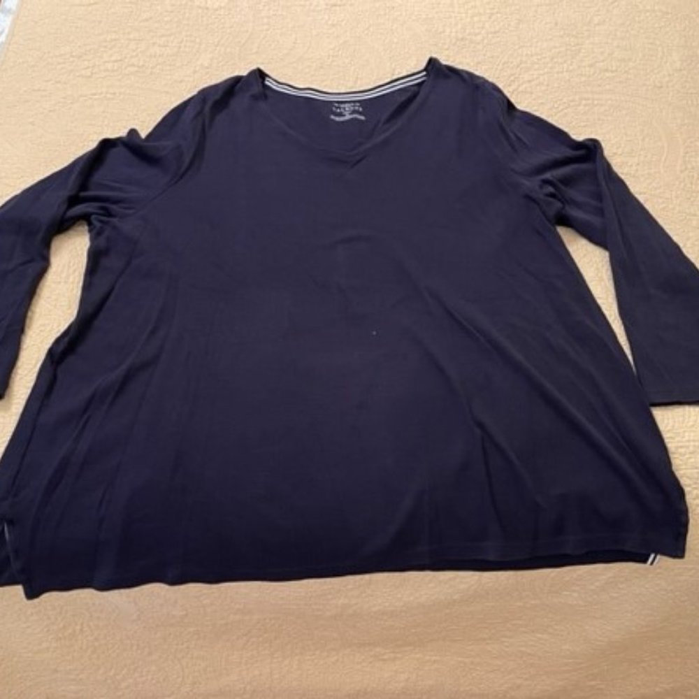 TALBOTS, long sleeved Navy tunic, 3X